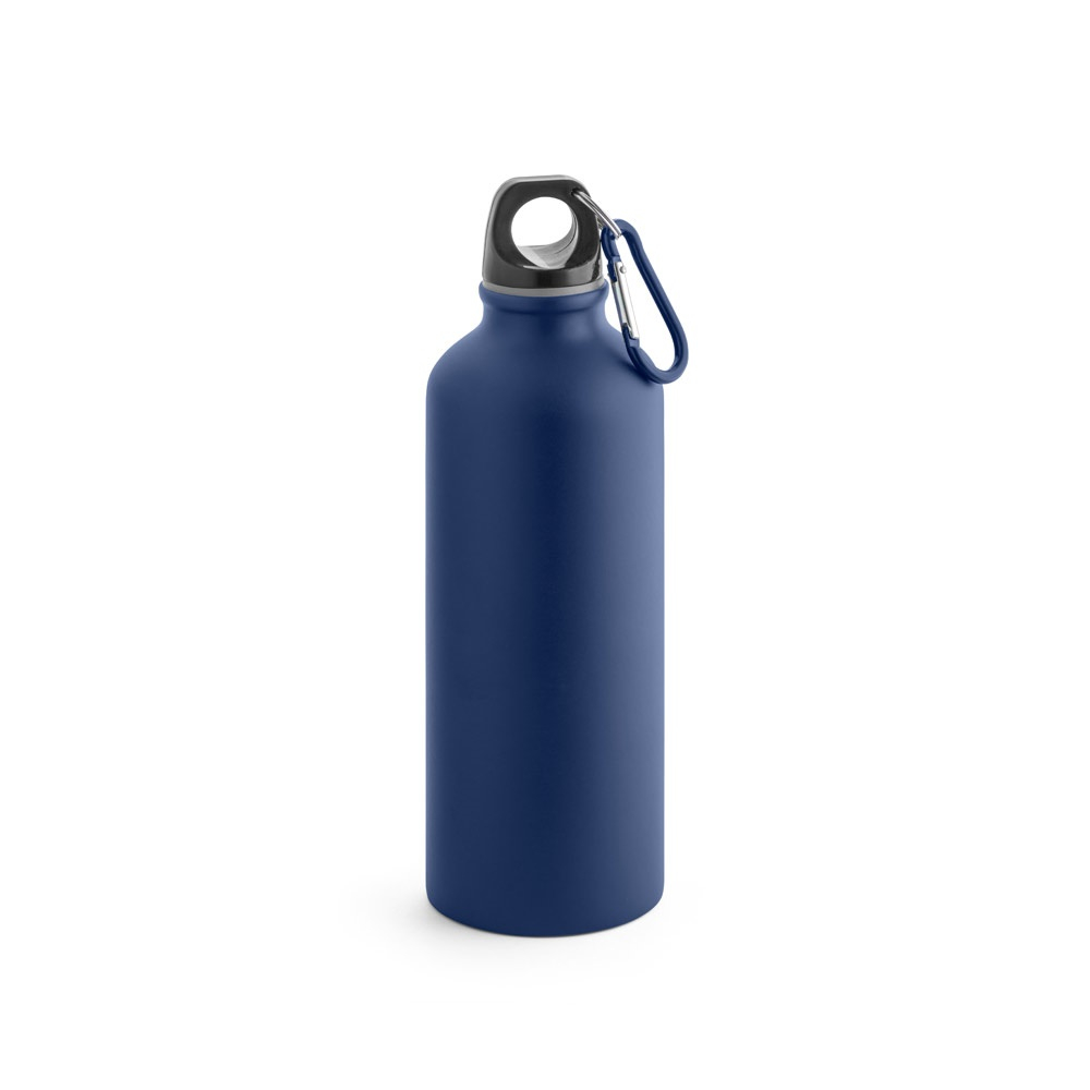Bouteille publicitaire coloris mat en alu 550 ml COLLINA Bleu marine